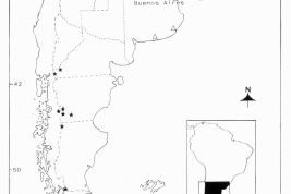 Distribución geográfica de C. caridei y C. patagoniensis